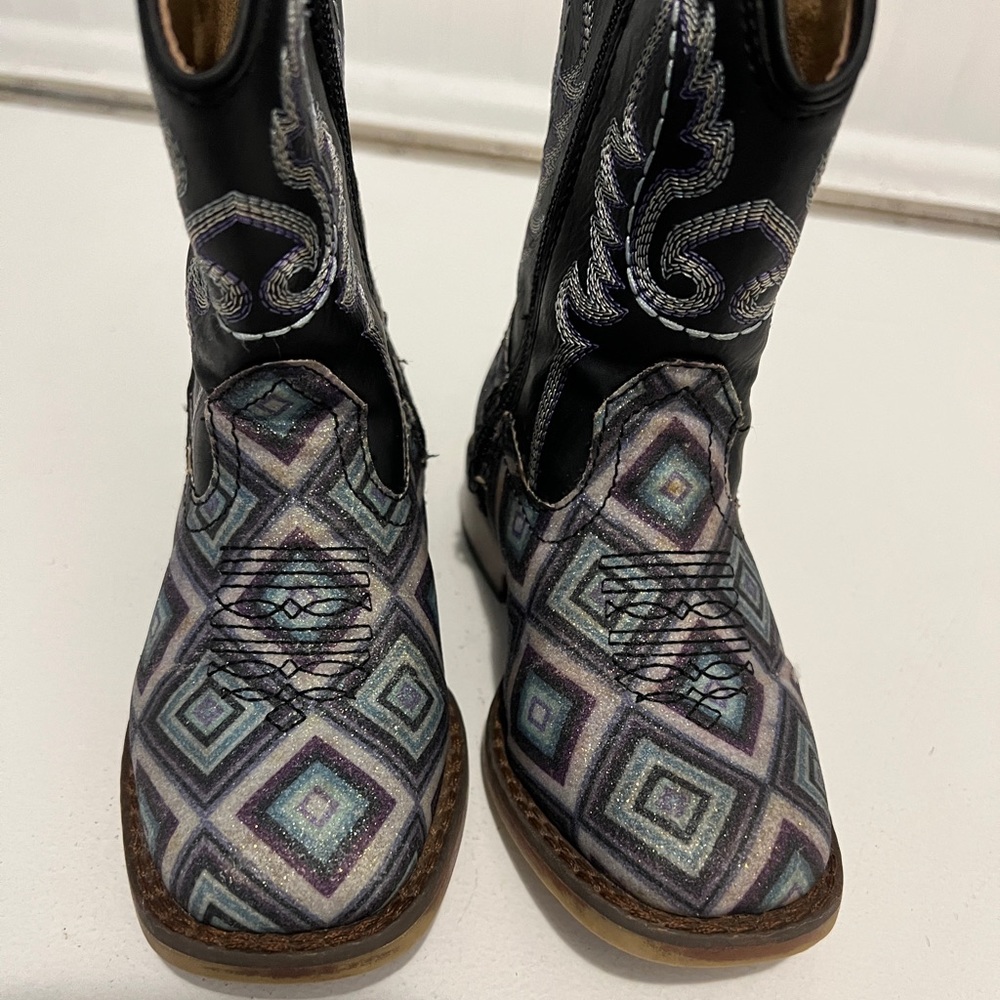 Roper Girls glitter diamond boots